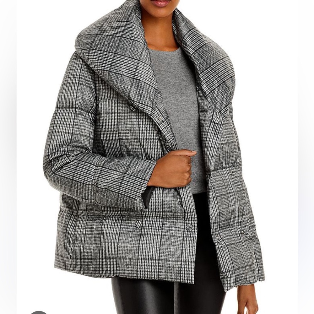 Theory
Glen Plaid Shawl Puffer Coat